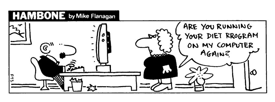 STRIP Hambone: computer running a diet programme