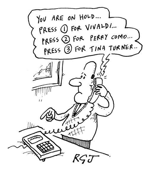 You are on hold. Press One for Vivaldi...