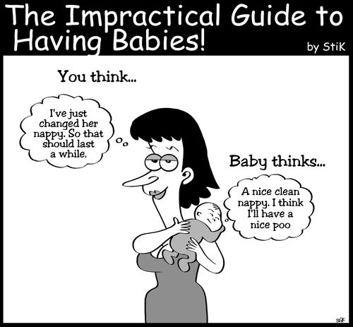 Baby Thoughts in Nappy Changing.