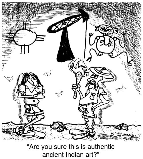 'Are you sure this is authentic ancient Indian art?'