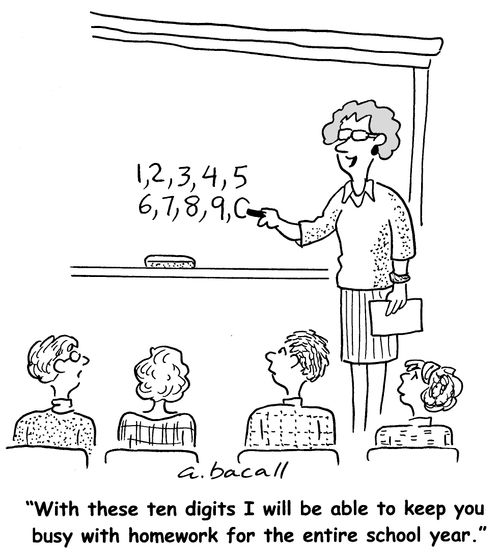 With these ten digits I will be able to keep you busy with homework for the entire school year.