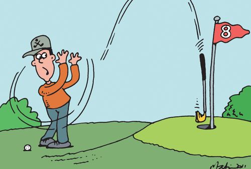 Slippery hand golfer