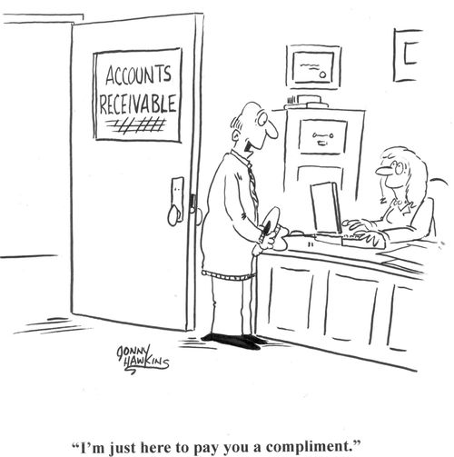 'I'm just here to pay you a compliment.'