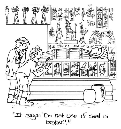 'It says: 'Do not use if seal is broken'.'