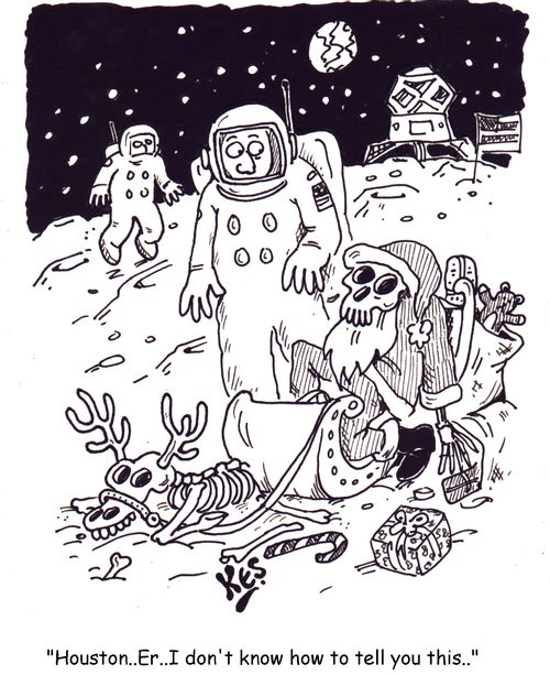 'Houston..Er..I don't know how to tell you this..'