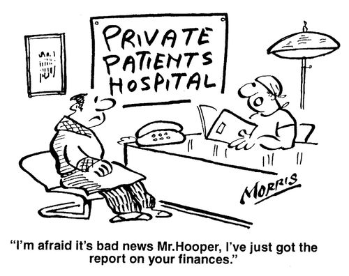 'I'm afraid it's bad news Mr.Hooper, I've just got the report on your finances.'