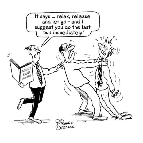 "Relax, release and let go...."