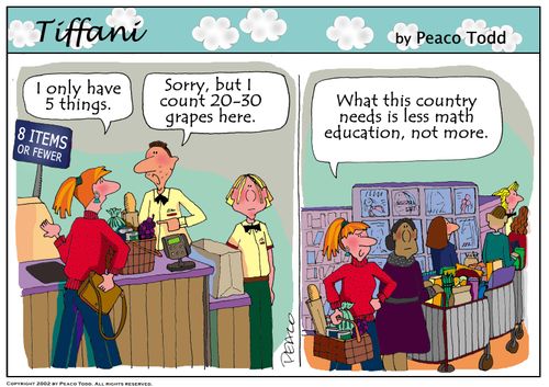 "What this country needs is less math education, not more."