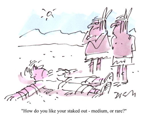 "...Medium, or rare?"