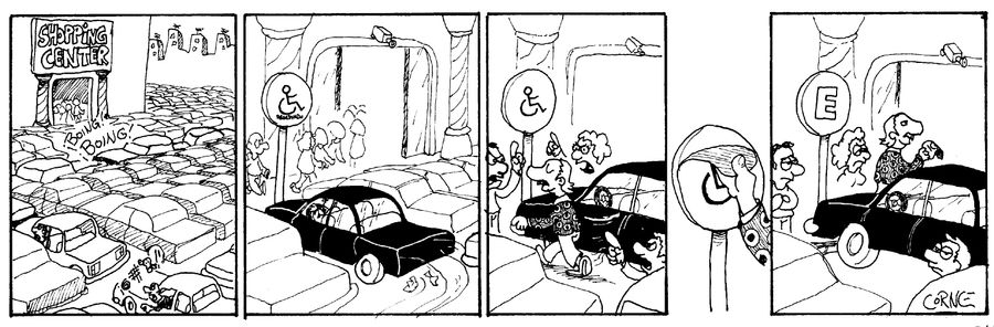 Man Uses 'Disabled' Parking Space