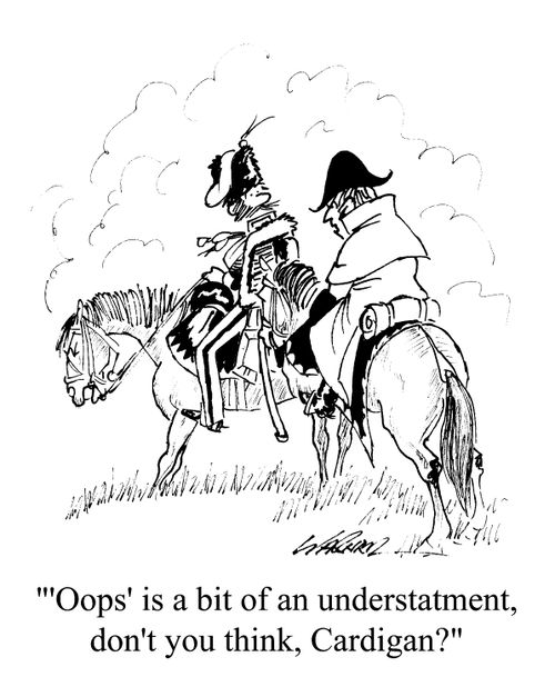 "Ooops is a bit of an understatement, don't you think Cardigan?"