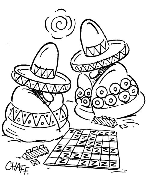 Mexicans playing Scrabble.