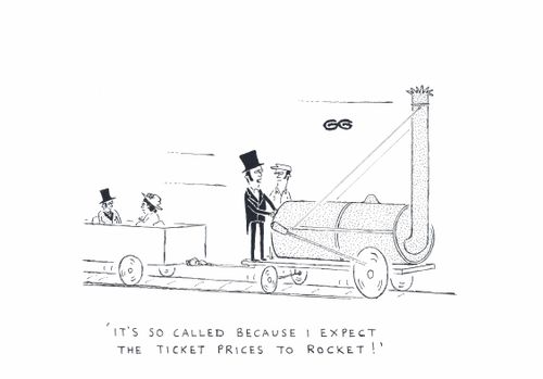 'It's so called because I expect the ticket prices to rocket!'