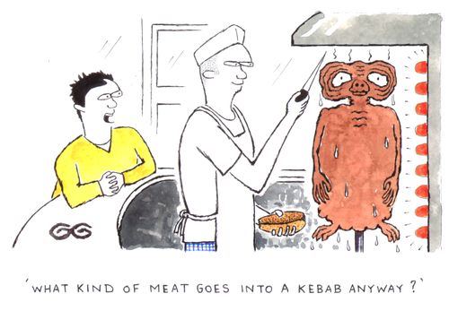 'What kind of meat goes into a kebab anyway?'