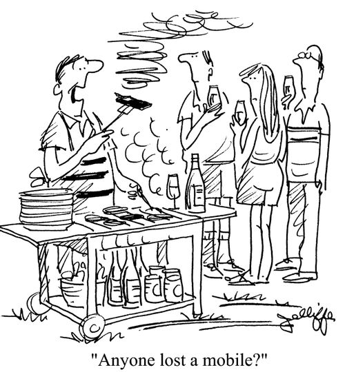 'Anyone lost a mobile?'