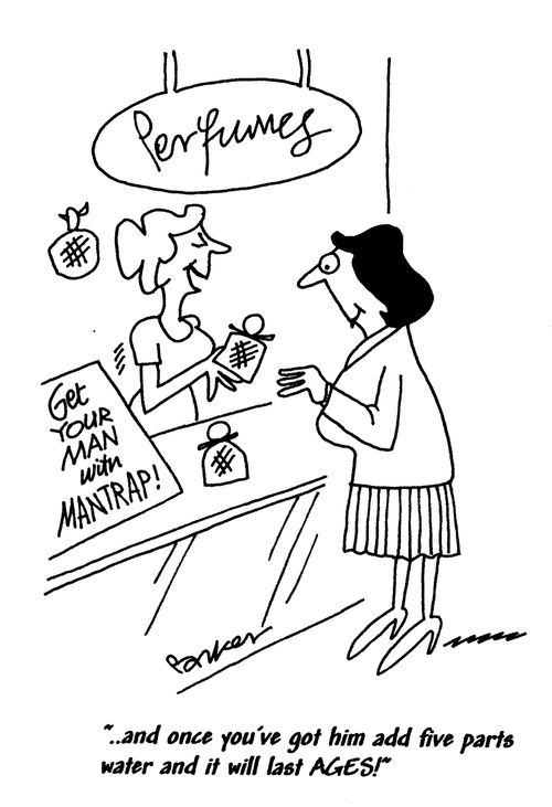 '-and once you've got him add five parts water and it will last for AGES!'