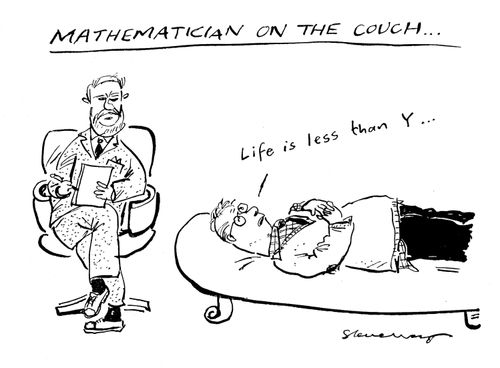Mathematician on the couch.