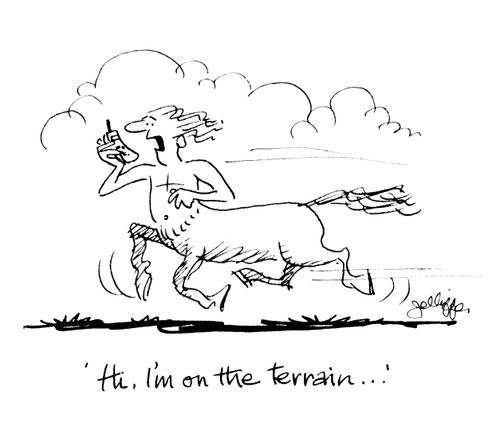 'Hi. I'm on the terrain...'