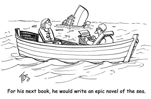 For his next book, he would write an epic novel of the sea.