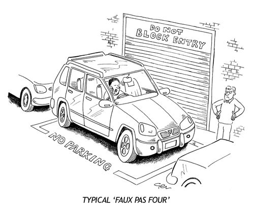 Typical 'Faux pas Four'.