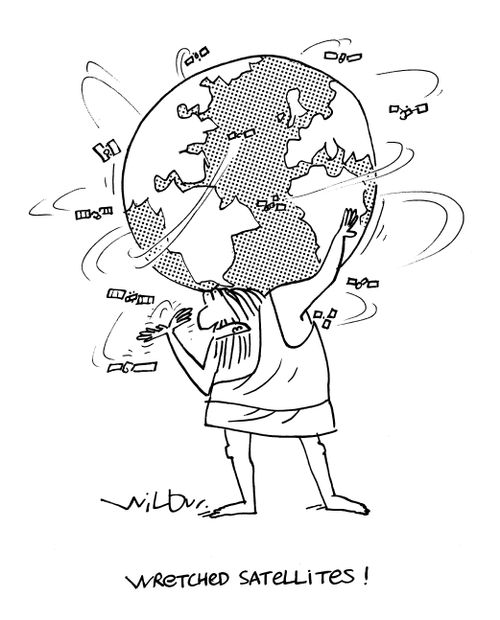 'Wretched satellites.' - Atlas