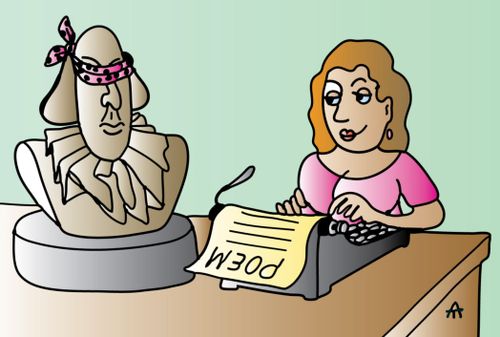 Writer Blinds Shakespeare in Shame.