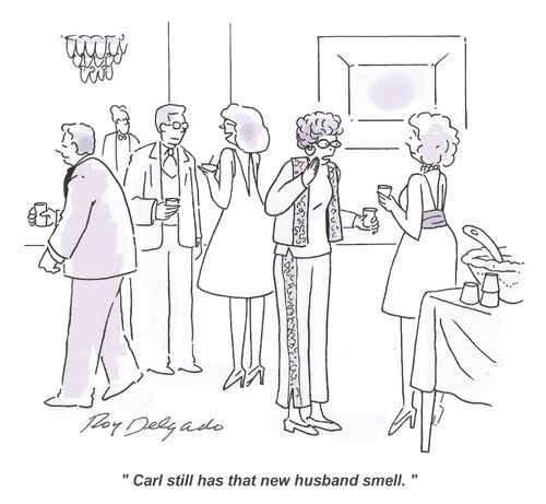 'Carl still has that new husband smell.'