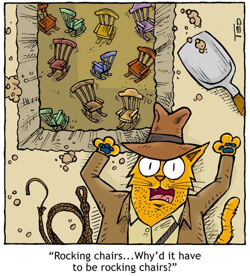 'Rocking chairs...Why'd it have to be rockng chairs?'