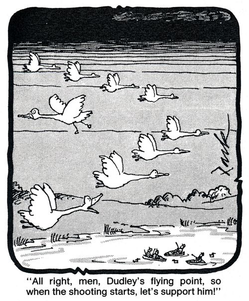 'All right men, Dudley's flying point, so when the shooting starts, let's support him!'