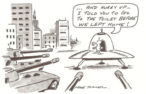 '...And hurry up - I told you to go to the toilet before we left home.'