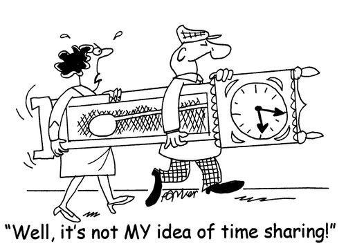 'Well, it's not MY idea of time sharing!'