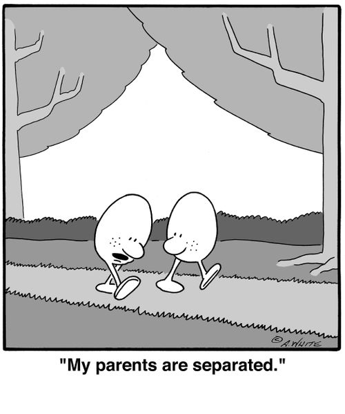 'My parents are separated.'