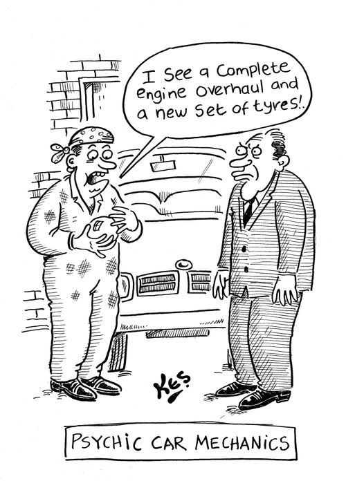 Psychic Car Mechanics.
