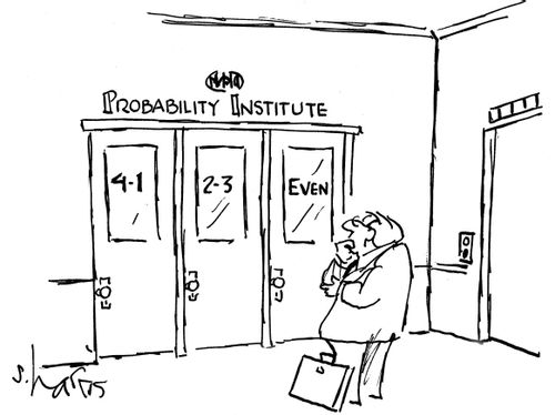 'Probability Institute'  '4-1, 2-3, even'