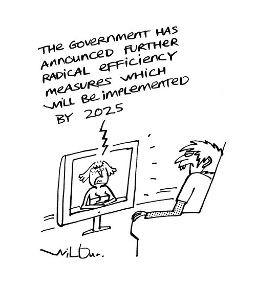 'The government has announced further radical efficiency measures which will be implemented by 2025.'