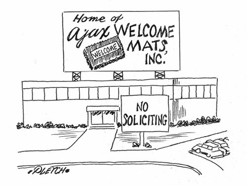 Welcome Mat Factory - No Soliciting