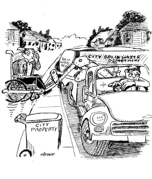 Society's disregard for the old and the disabled.