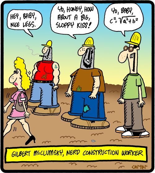 Giblert McClumsky, nerd construction worker.