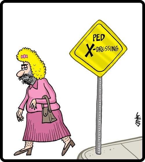 Pedestrian X-dressing.