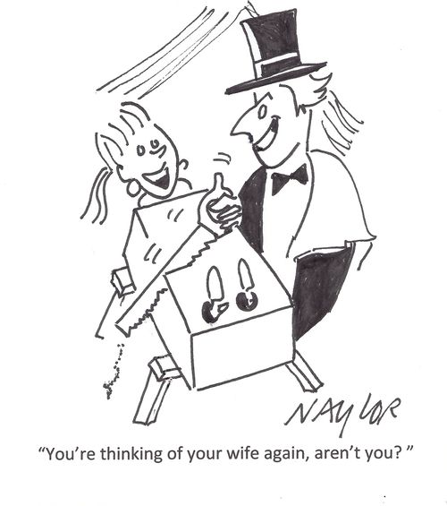 'You're thinking of your wife again, aren't you?'