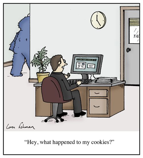 'Hey, what happened to my cookies?'