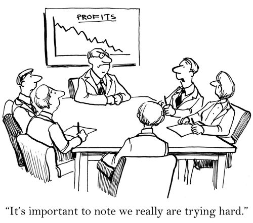 'I'm important to note we really are trying hard.'