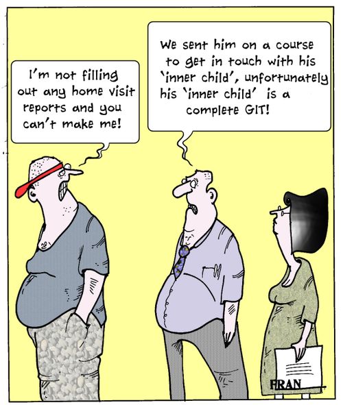 'I'm not filling out any home visit reports and you can't make me.'