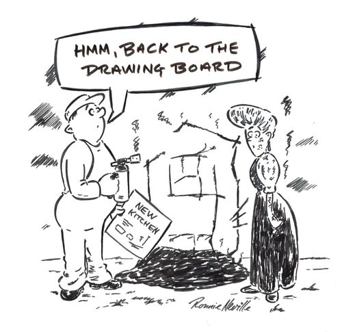 'Hmm, back to the drawing board.'