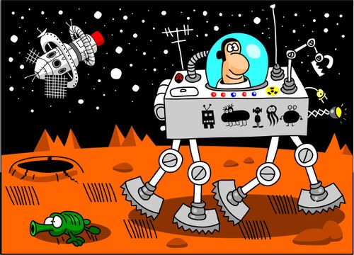 Moon vehicle killing aliens