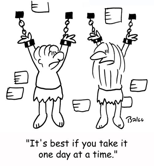 'It's best if you take it one day at a time.'