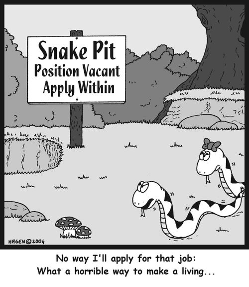 'No way I'll apply for that job: What a horrible way to make a living...'