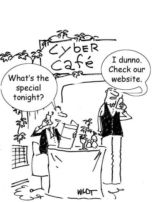 What's the special tonight? I dunno. Check our website.