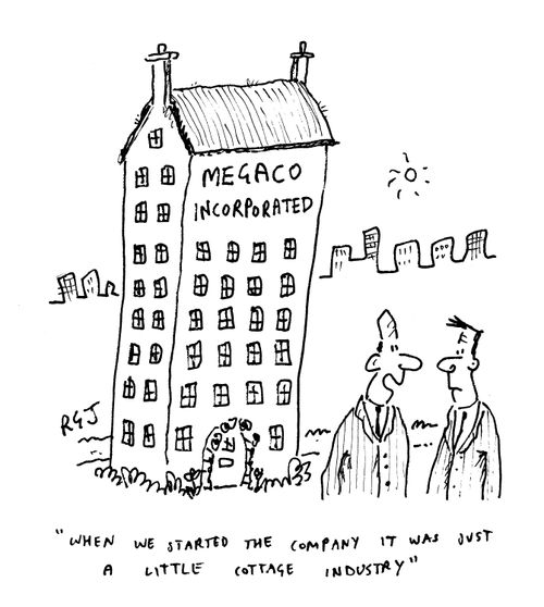 'When we started the company it was just a little cottage industry.' 'Megaco Incorporated.' 