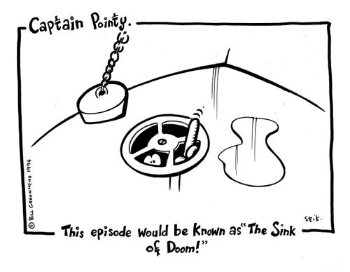 This episode would be known as 'The sink of doom!'